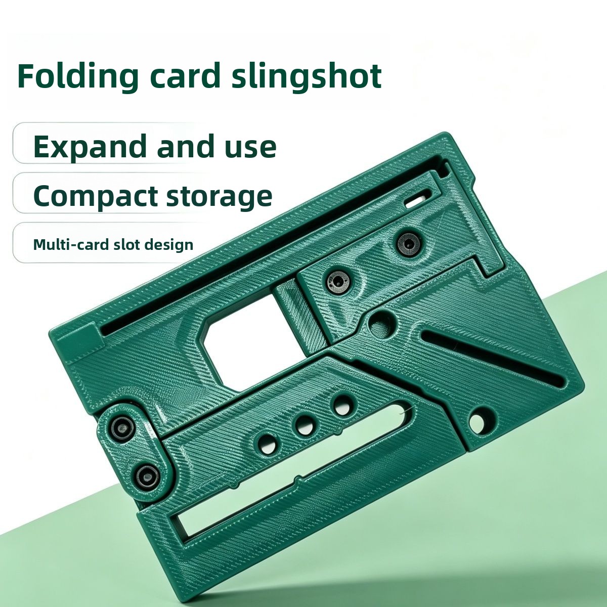 Outdoor Hunting Products - Foldable Card Slingshot Portable Easy To