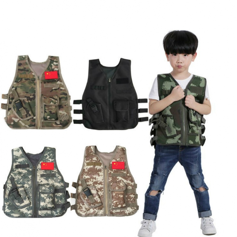 Outdoor Hunting Games For Kids - Children's Camouflage Tactical Vest Summer Outdoor