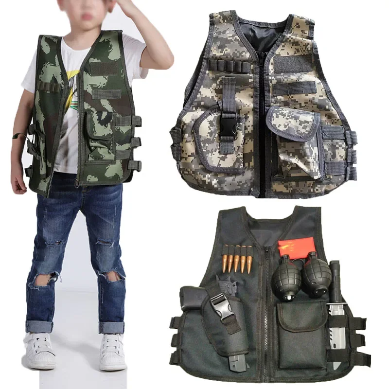 Outdoor Hunting Games For Kids - Fans Outdoor Children Vest Tactical Boy