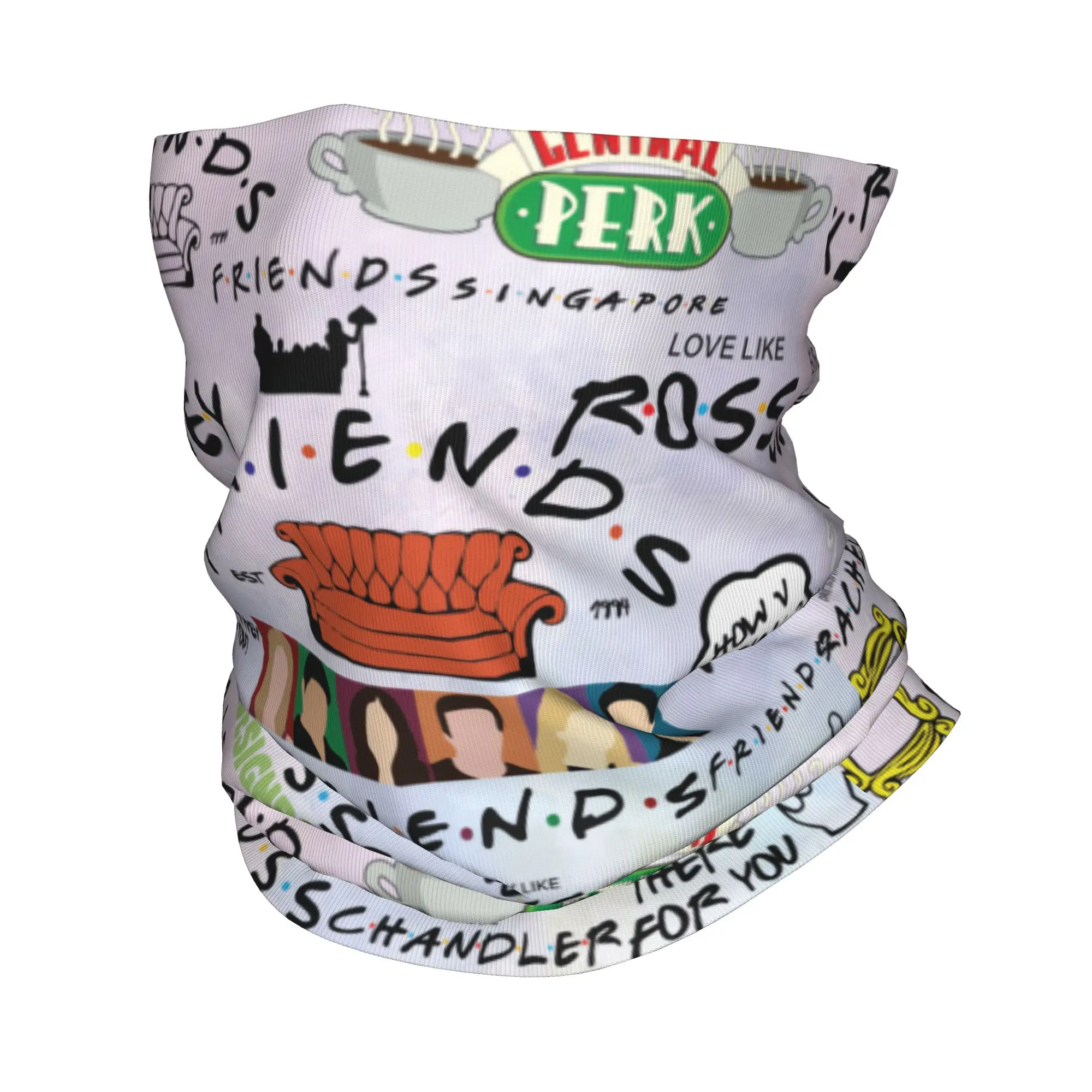 Hunting Outdoor Shows - Funny Friends Collage Bandana Neck Gaiter