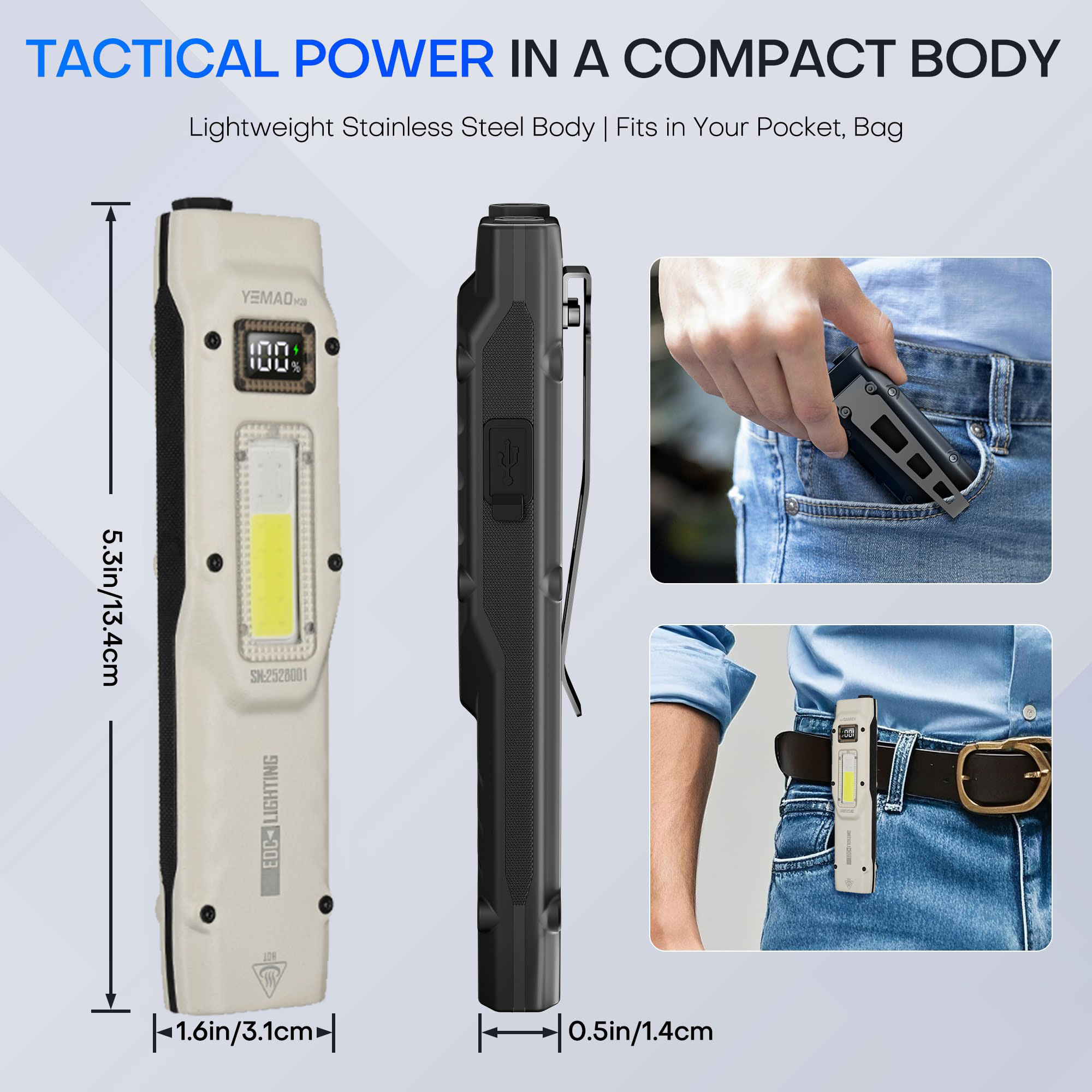 Portable 880LM YEMAO M28 Ultra - Tactical Flashlight Rechargeable review and price