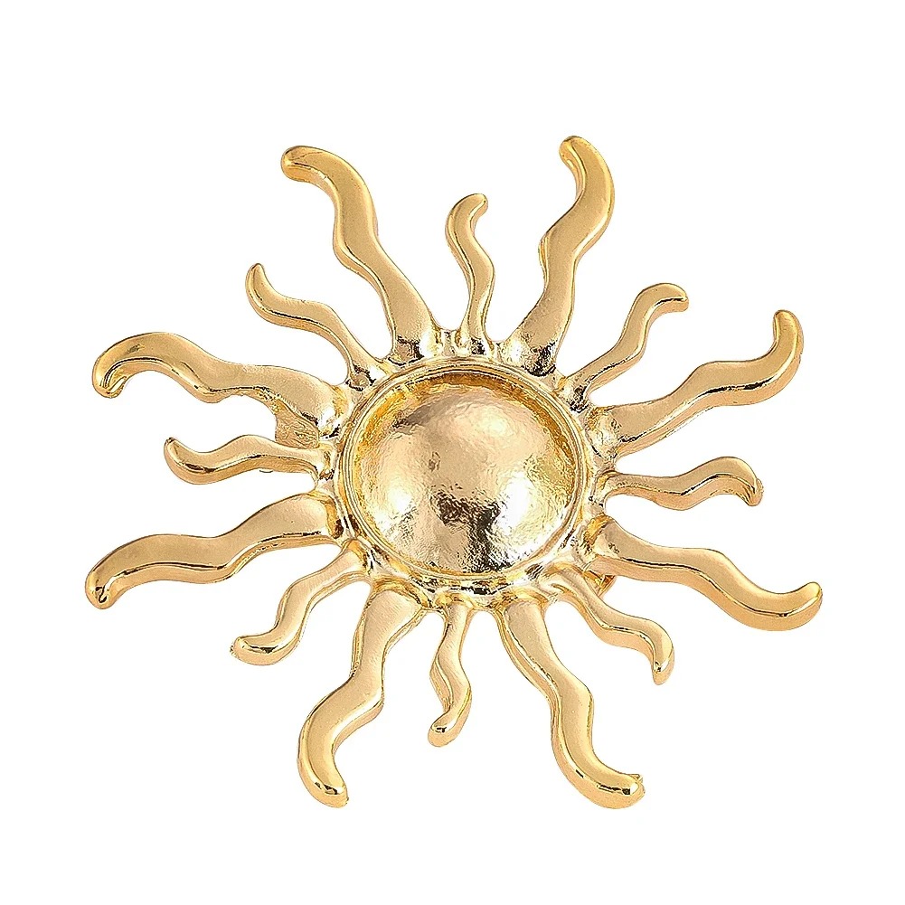 Sunburst Flower Alloy Brooch R - Outdoor Hunting Outfit review and price