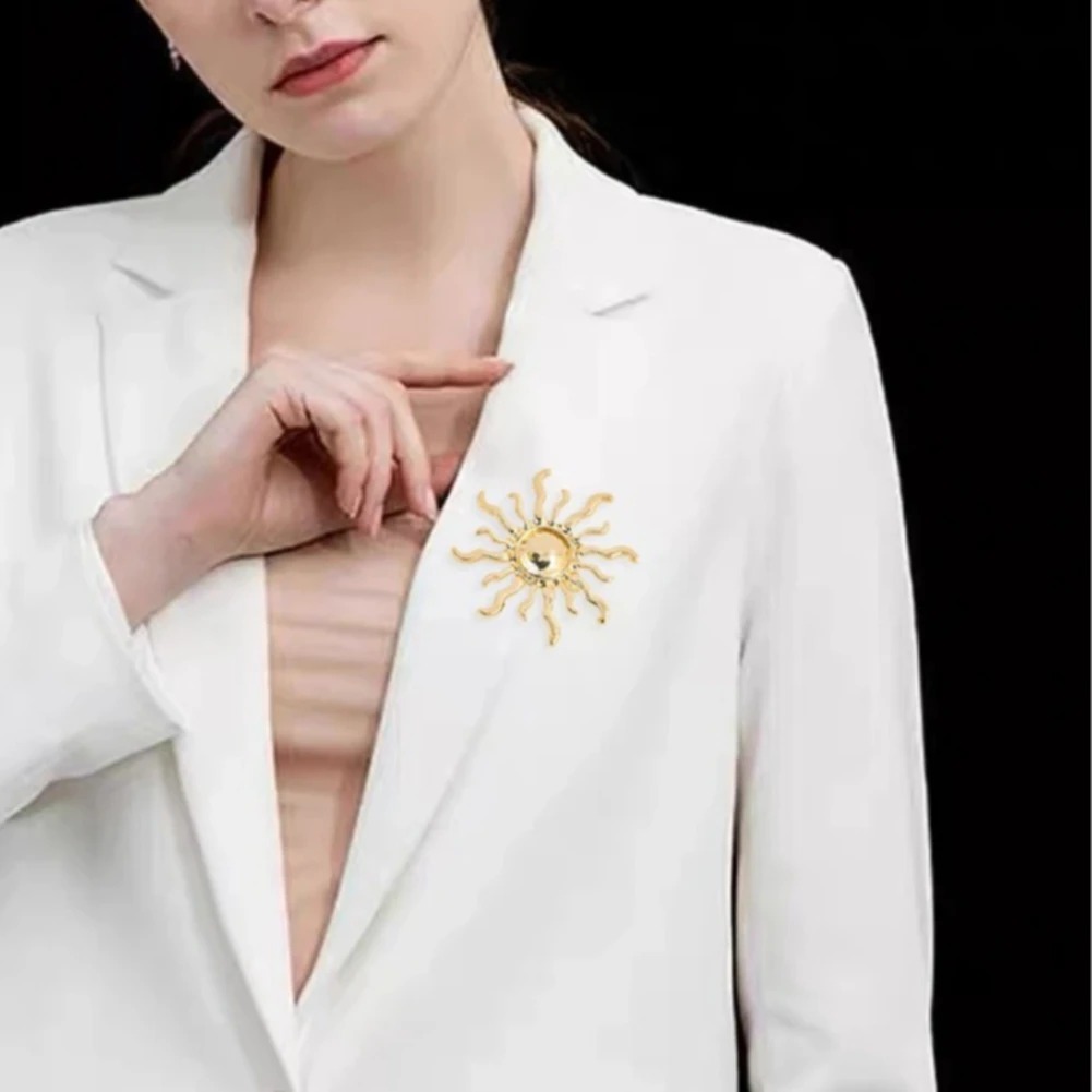 Sunburst Flower Alloy Brooch R - Outdoor Hunting Outfit review and price
