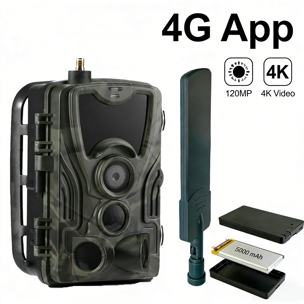 4G 4K 120MP Live Video 5000mAh - Outdoor Hunting Video Camera review and price
