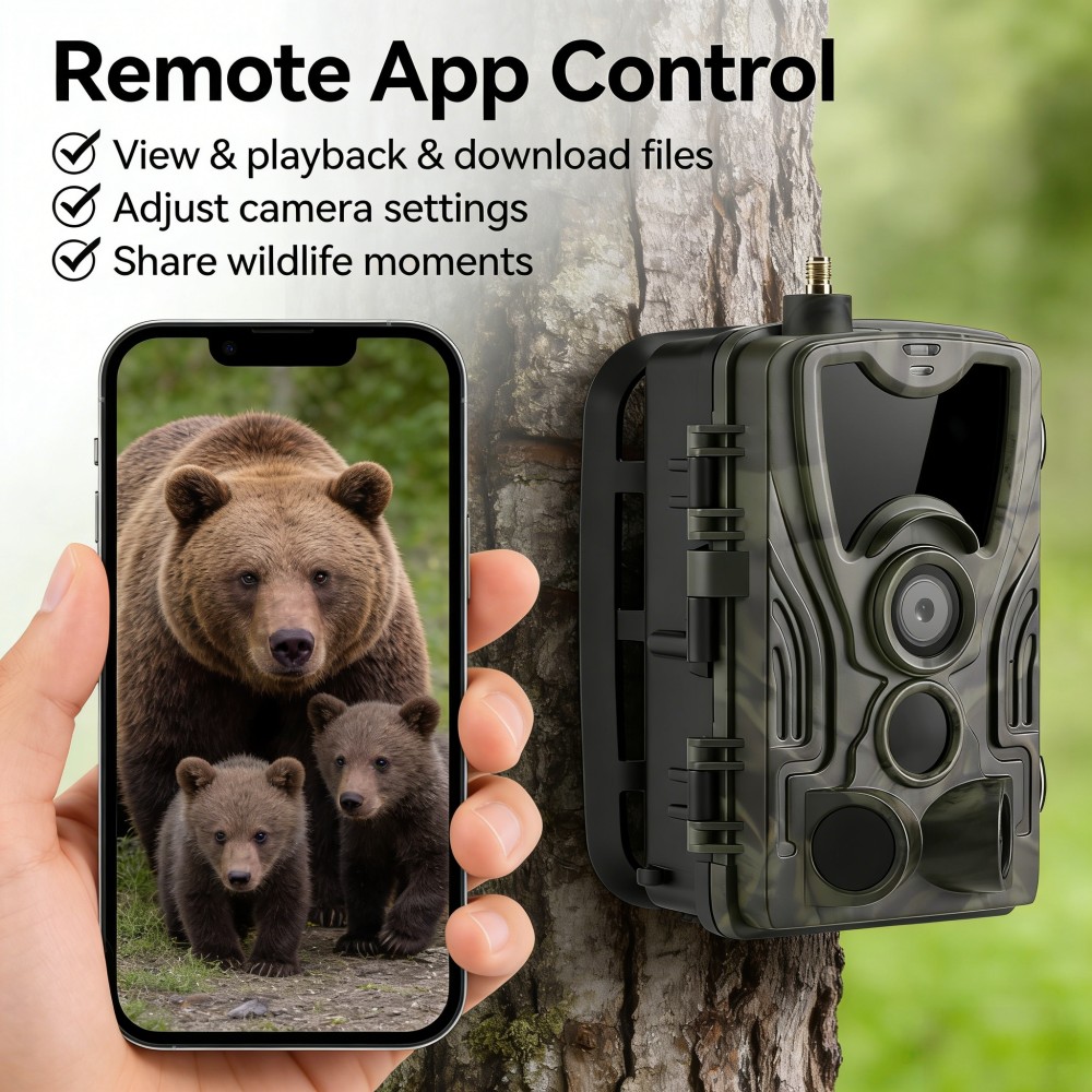 4G 4K 120MP Live Video 5000mAh - Outdoor Hunting Video Camera review and price