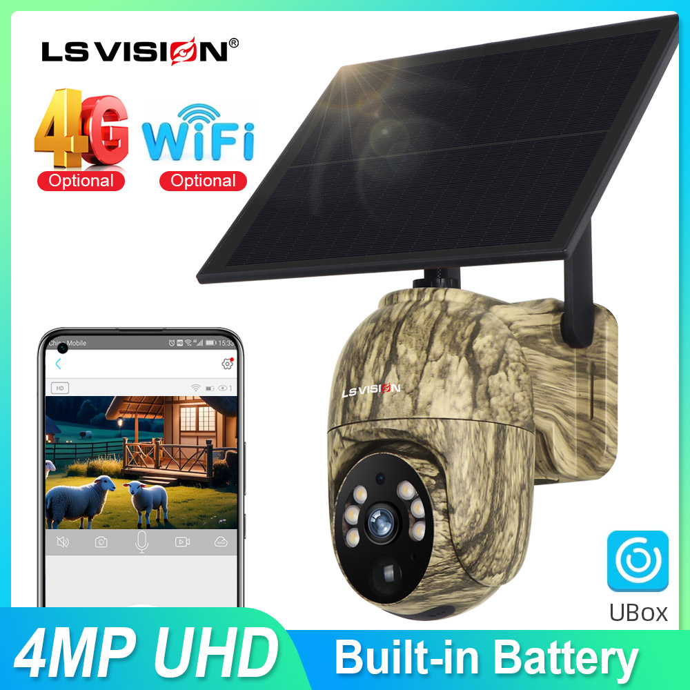 LS VISION 2K Solar Security Ca - Outdoor Hunting Camera Wifi review and price