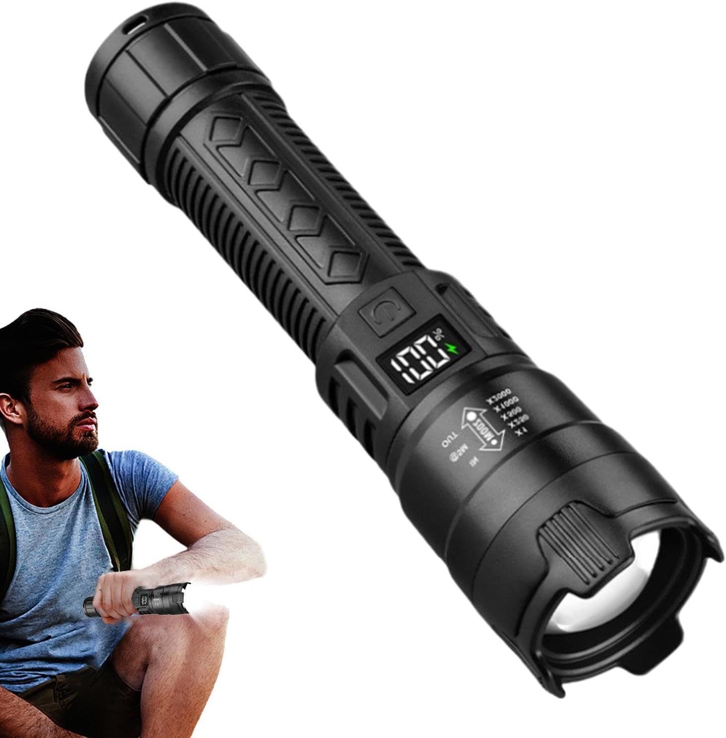 Tactical LED Flashlight 2000LM - Tactical Flashlight Rechargeable review and price