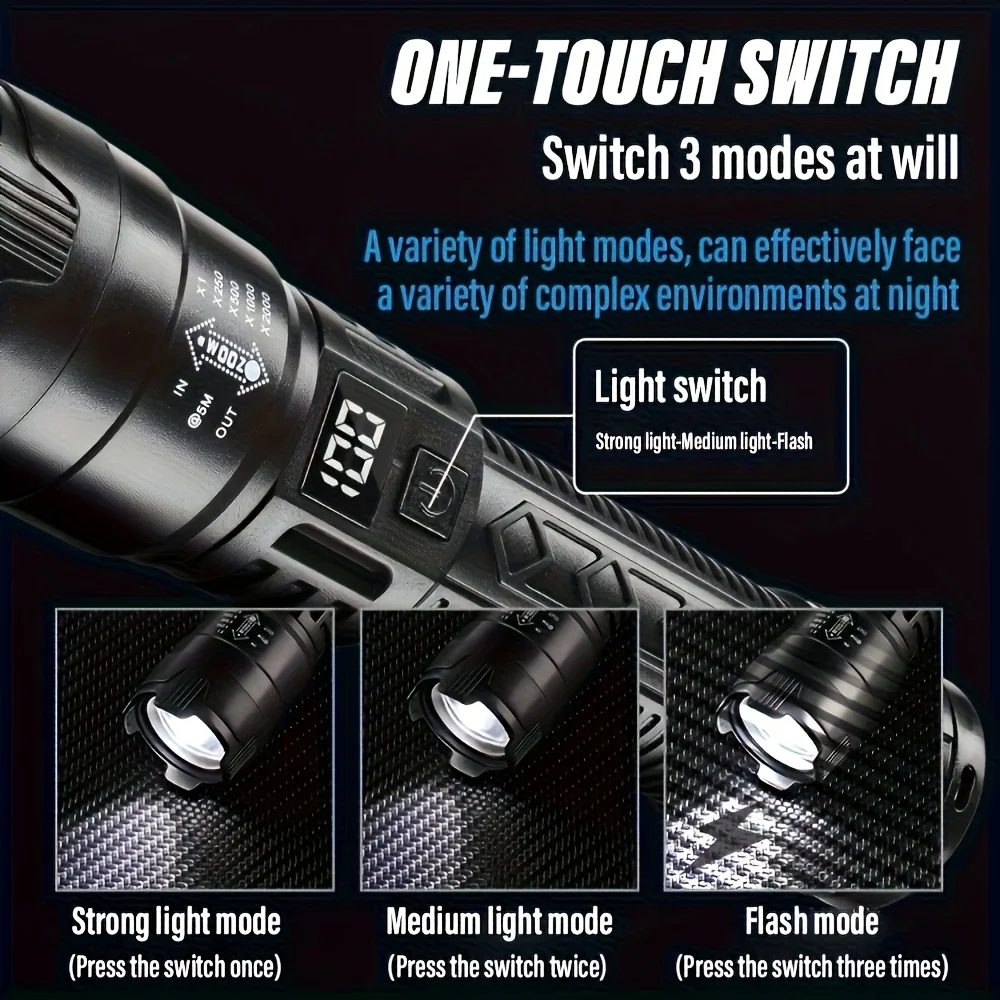 Tactical LED Flashlight 2000LM - Tactical Flashlight Rechargeable review and price