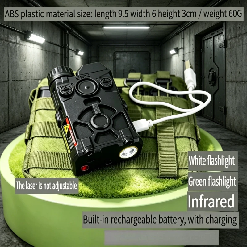Red Green Laser Sight Flashlig - Tactical Flashlight Rechargeable review and price