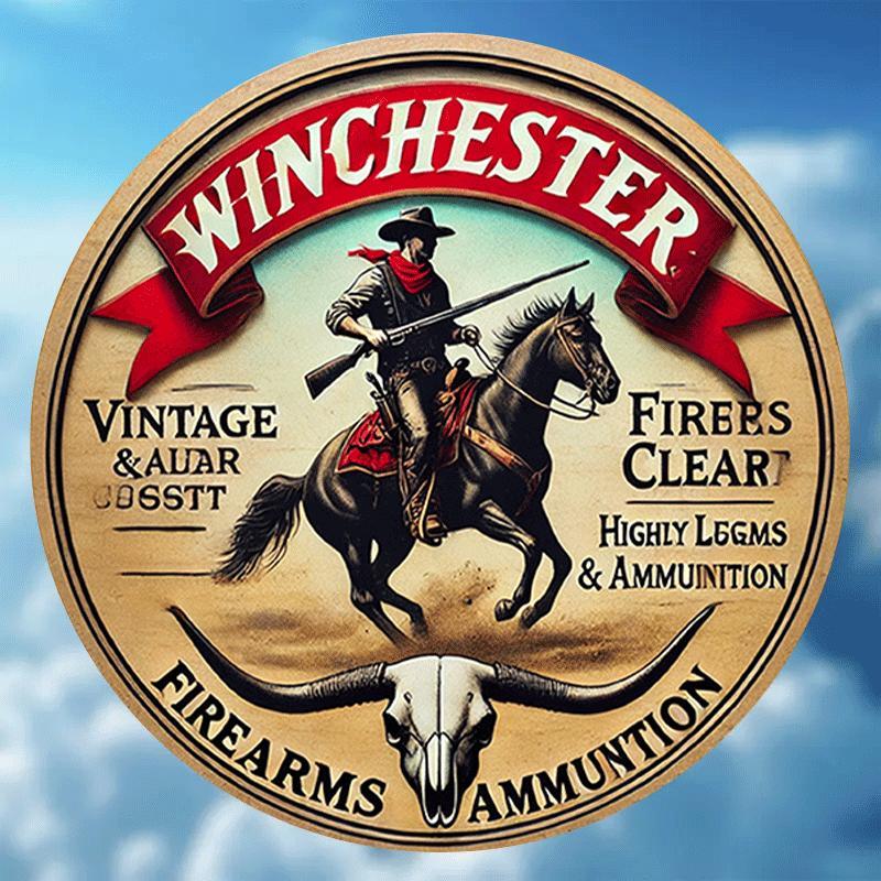 Winchester vintage round metal - Hunting Outdoor Christmas Decorations review and price