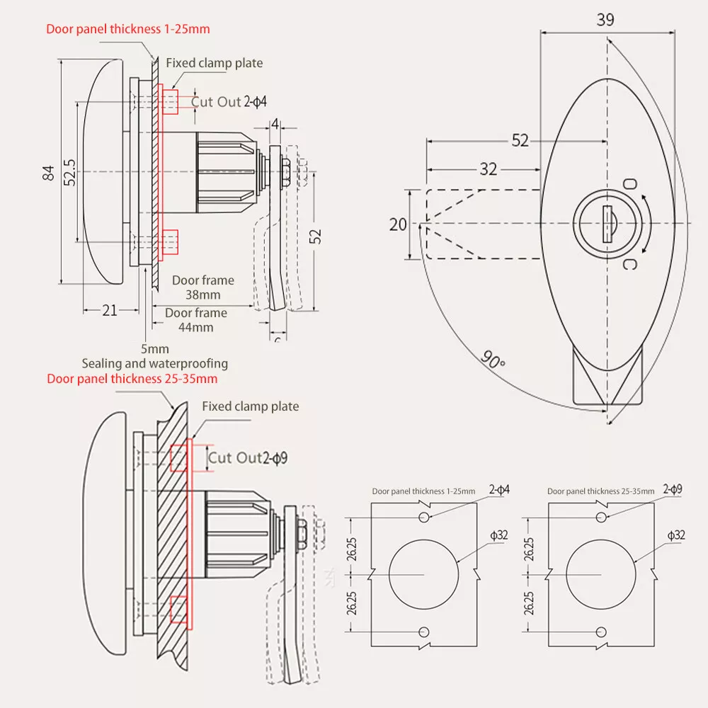 Caravan T-Handle Lock With 2 K - G&T Hunting & Outdoor Gun Shop Skegness review and price