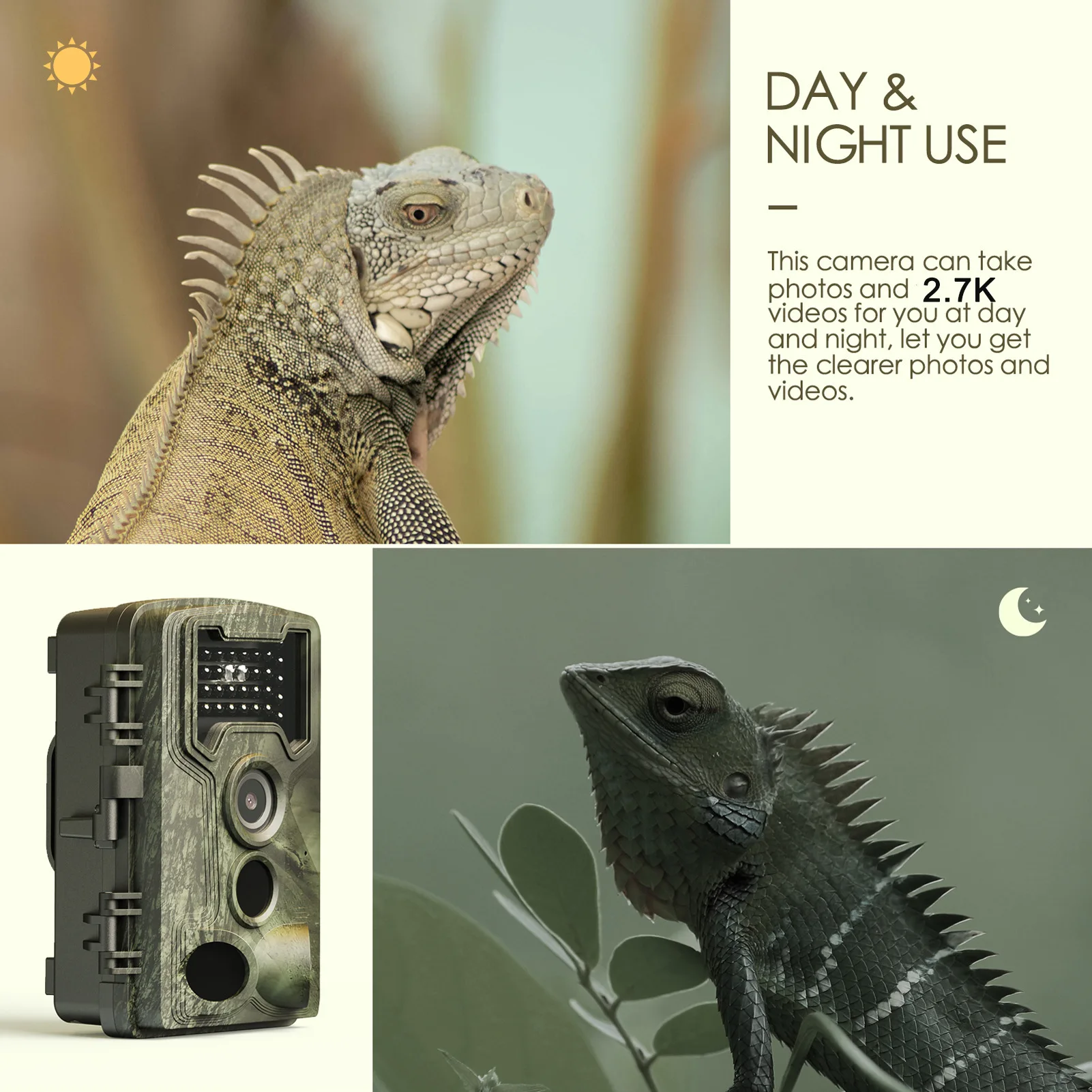 Camera 58MP 2.7k Hunting Trail - Outdoor Hunting Camera Wifi review and price