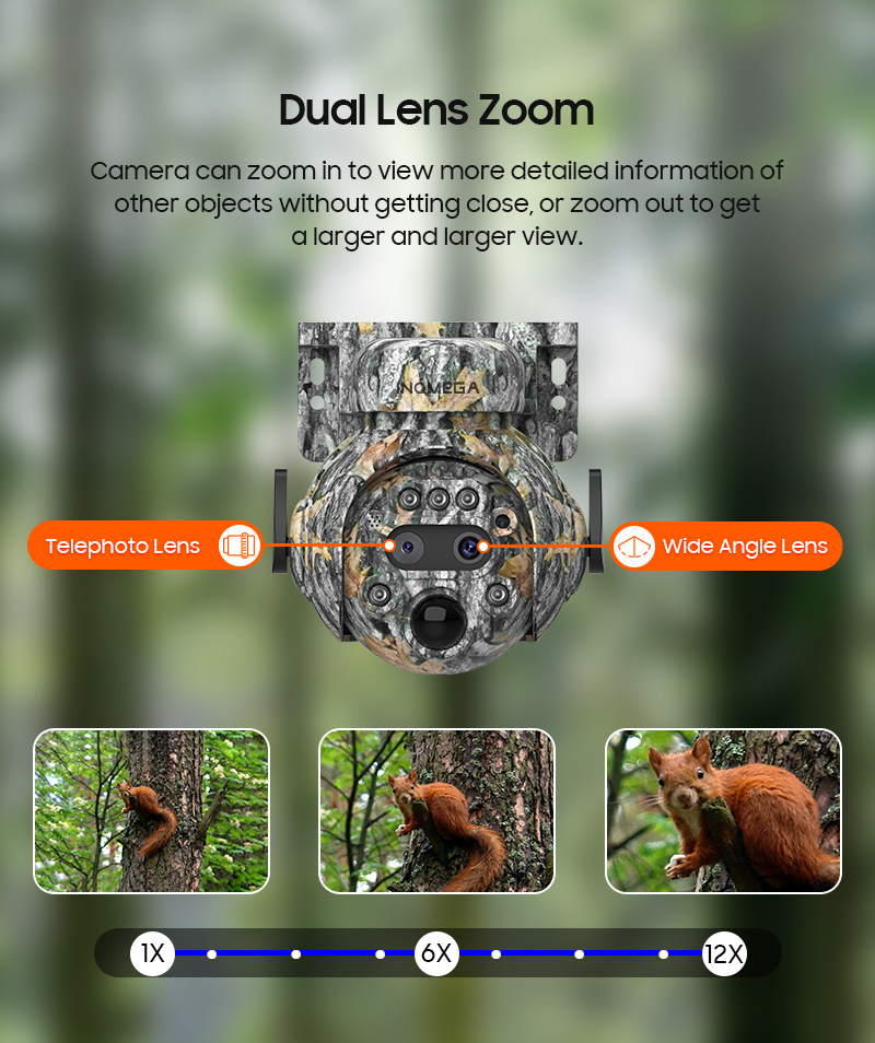 INQMEGA 12X ZOOM 4K 8MP Solar  - Outdoor Hunting Camera Wifi review and price