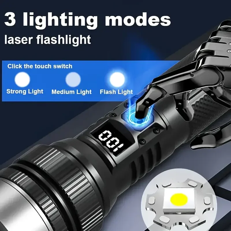900000LM Powerful LED Flashlig - Tactical Flashlight Rechargeable review and price