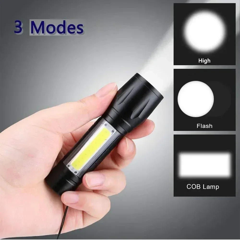 Portable COB+LED Camping Light - Tactical Flashlight Rechargeable review and price