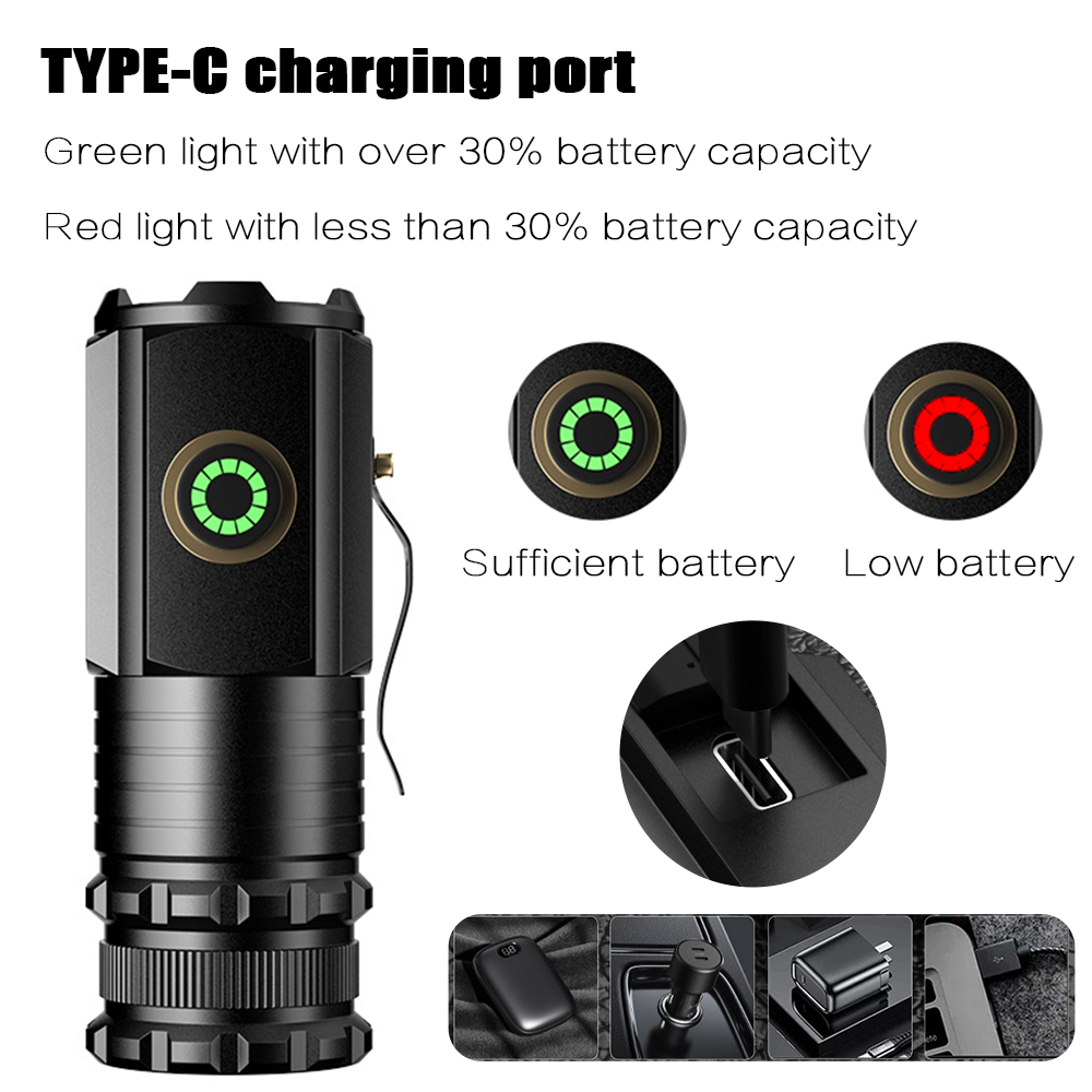 Portable Powerful Mini LED Fla - Tactical Flashlight Rechargeable review and price