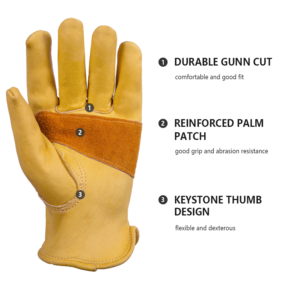 Cowhide Leather Gloves Breatha - Outdoor Hunting Gloves review and price