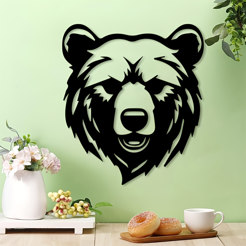 Hunting Bear Metal Wall Art Ir - Hunting Outdoor Christmas Decorations review and price