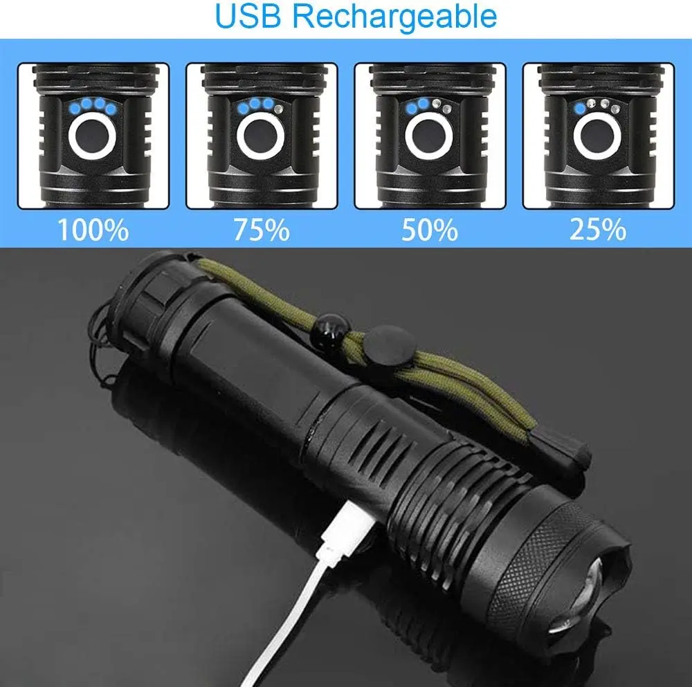 High Power LED Flashlight Rech - Tactical Flashlight Rechargeable review and price