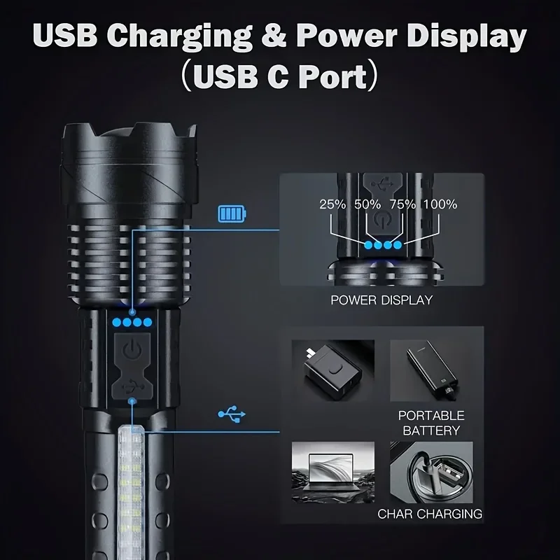 Powerful LED Flashlight Batter - Tactical Flashlight Rechargeable review and price