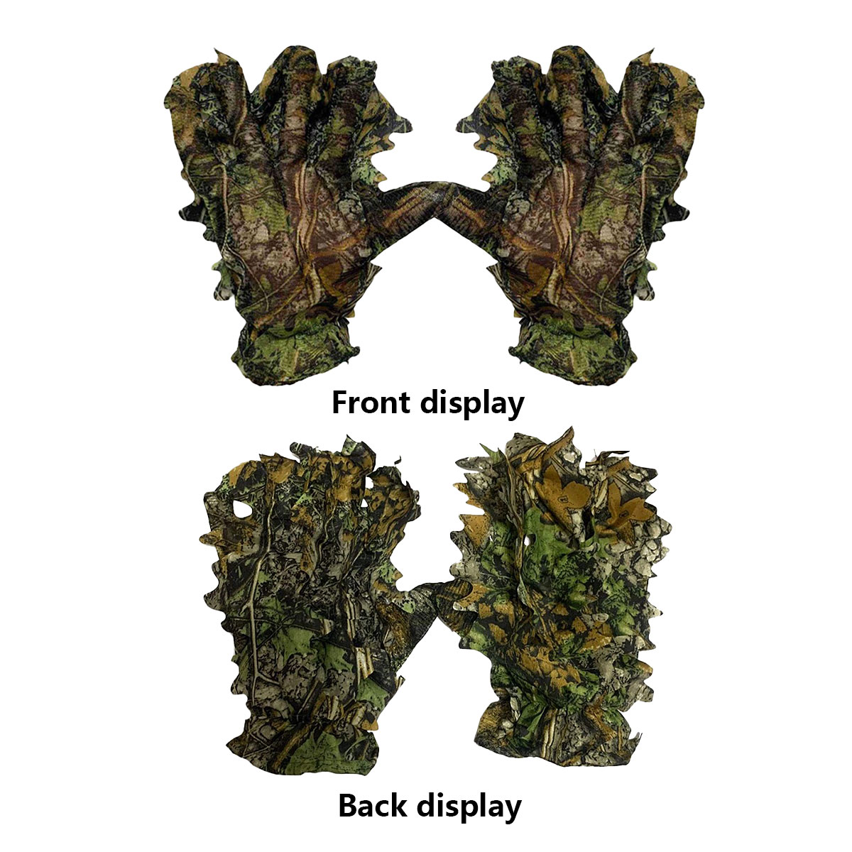 3D Camouflage Leaf Hunting Glo - Outdoor Hunting Gloves review and price