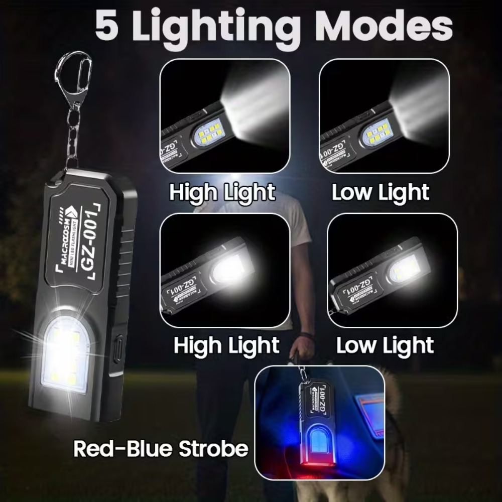 Mini COB LED Keychain Flashlig - Tactical Flashlight Rechargeable review and price